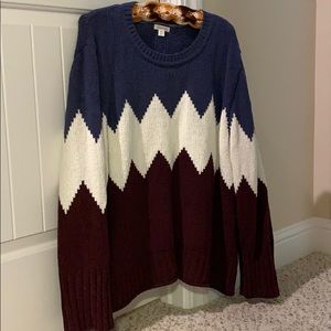 Long sleeve knitted sweater
